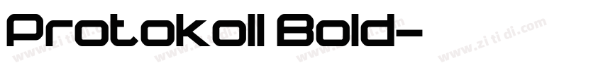 Protokoll Bold字体转换